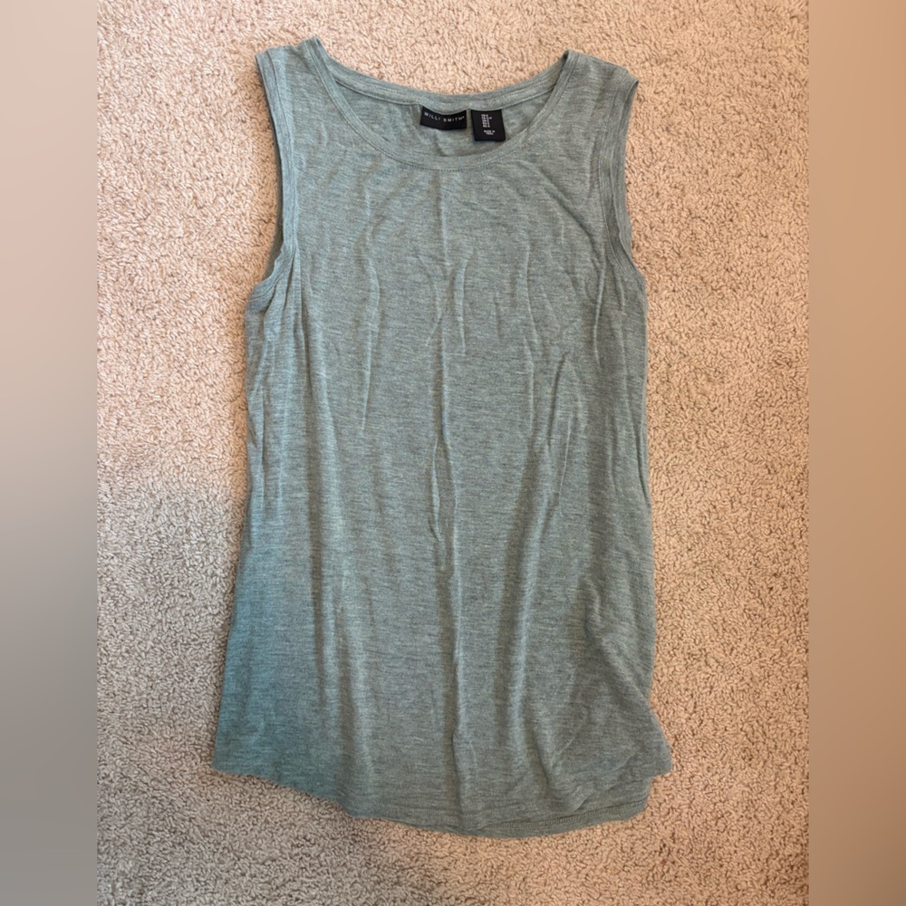 Willi Smith Light Green Sleeveless Top